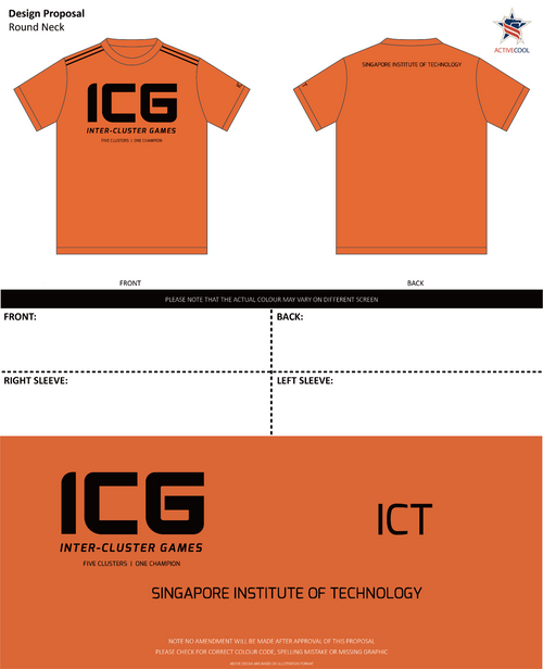 SIT Inter-Cluster Games 2026 Event Tees