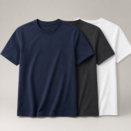 Cotton Round-Neck T-Shirt