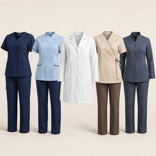 Five-style healthcare uniform collection