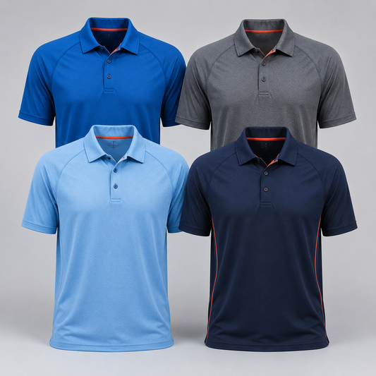 Premium Dry-Fit Performance Polo Collection