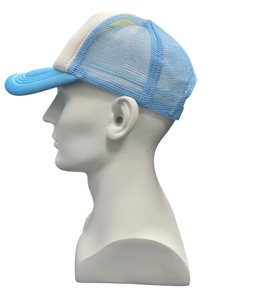 Light Blue Mesh Cap Adult